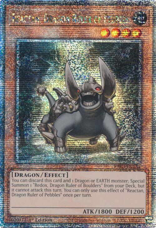 Reactan, Dragon Ruler of Pebbles (Quarter Century Secret Rare) [RA03-EN254] Quarter Century Secret Rare | Total Play