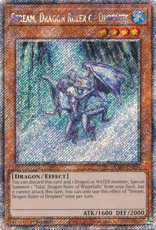 Stream, Dragon Ruler of Droplets (Platinum Secret Rare) [RA03-EN255] Platinum Secret Rare | Total Play