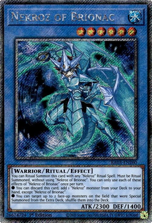 Nekroz of Brionac (Platinum Secret Rare) [RA03-EN260] Platinum Secret Rare | Total Play