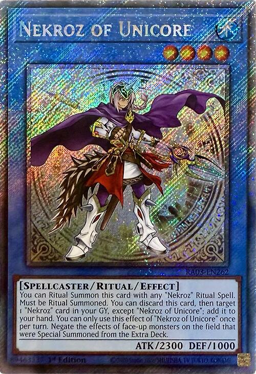 Nekroz of Unicore (Platinum Secret Rare) [RA03-EN262] Platinum Secret Rare | Total Play