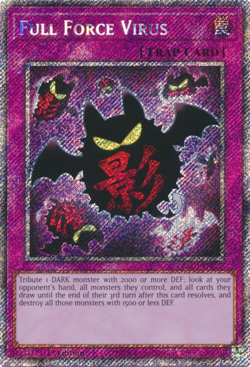 Full Force Virus (Platinum Secret Rare) [RA03-EN267] Platinum Secret Rare | Total Play