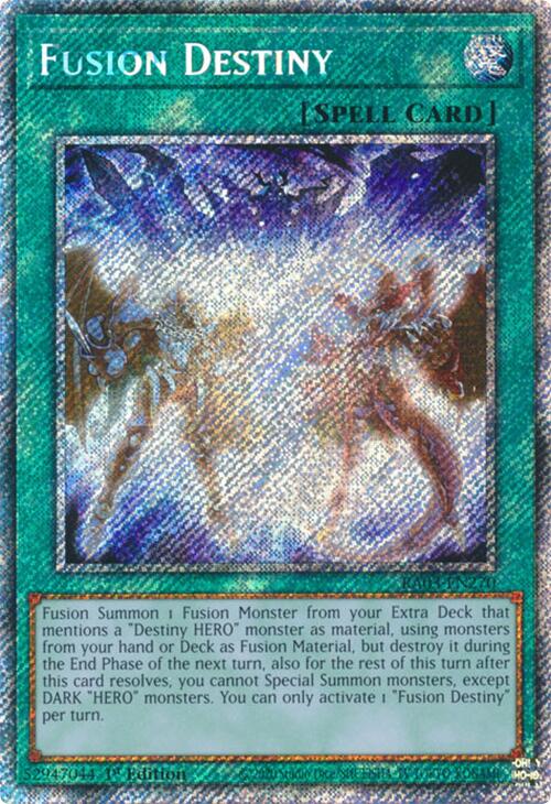 Fusion Destiny (Platinum Secret Rare) [RA03-EN270] Platinum Secret Rare | Total Play