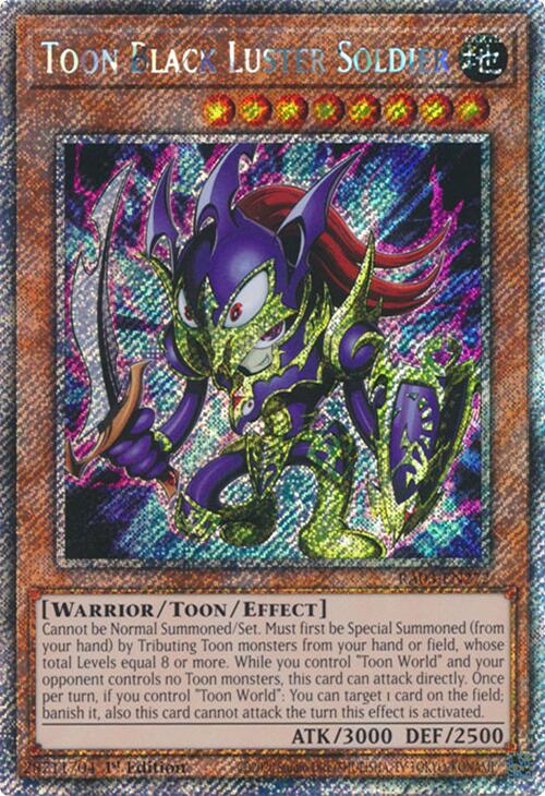 Toon Black Luster Soldier (Platinum Secret Rare) [RA03-EN272] Platinum Secret Rare | Total Play