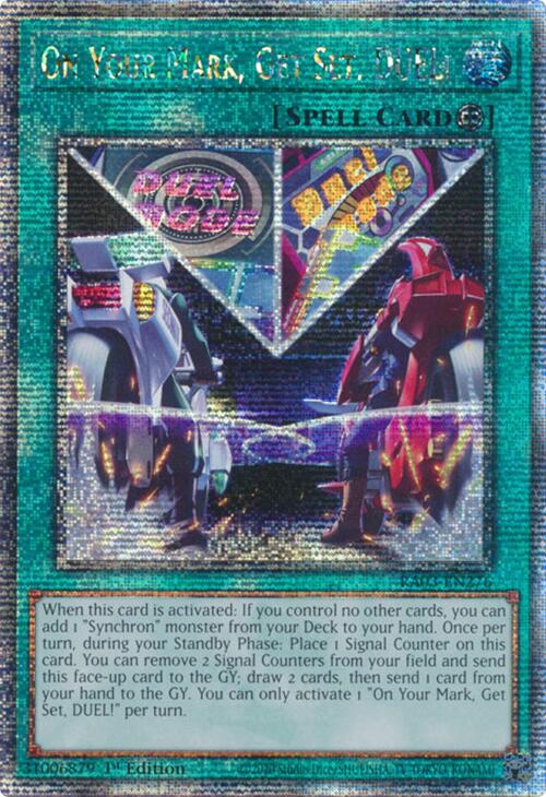 On Your Mark, Get Set, DUEL! (Quarter Century Secret Rare) [RA03-EN276] Quarter Century Secret Rare | Total Play