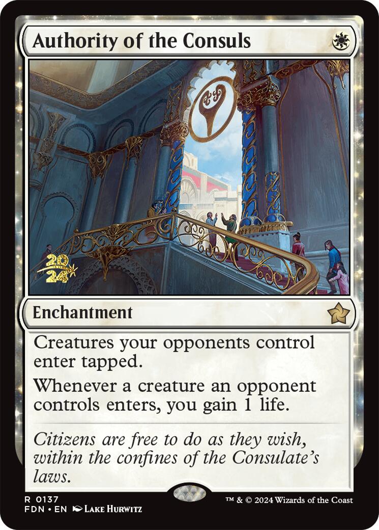 Authority of the Consuls [Foundations Prerelease Promos] | Total Play