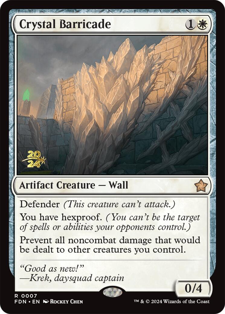 Crystal Barricade [Foundations Prerelease Promos] | Total Play