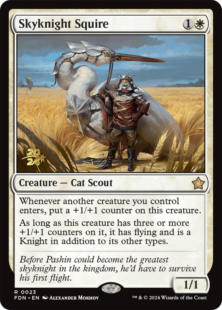 Skyknight Squire [Foundations Prerelease Promos] | Total Play