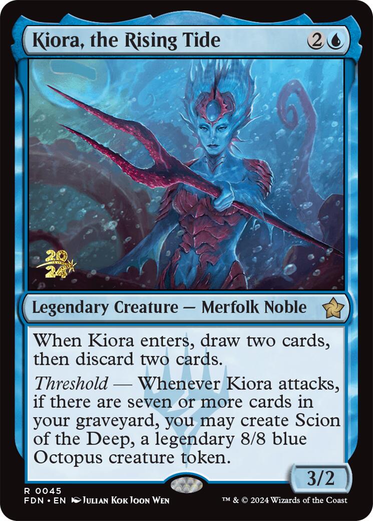 Kiora, the Rising Tide [Foundations Prerelease Promos] | Total Play