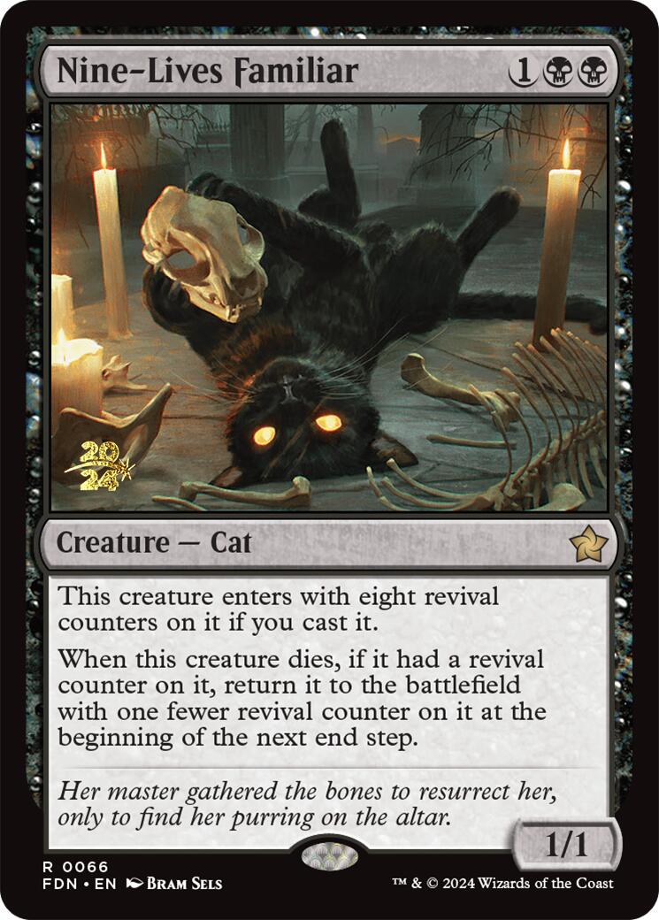 Nine-Lives Familiar [Foundations Prerelease Promos] | Total Play