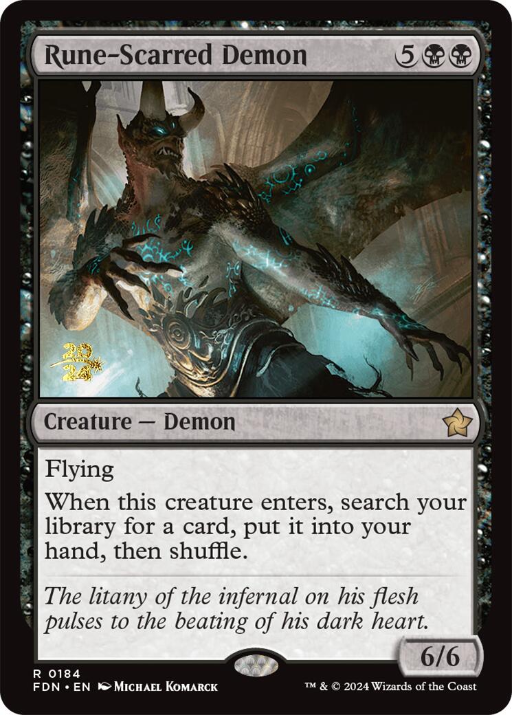 Rune-Scarred Demon [Foundations Prerelease Promos] | Total Play