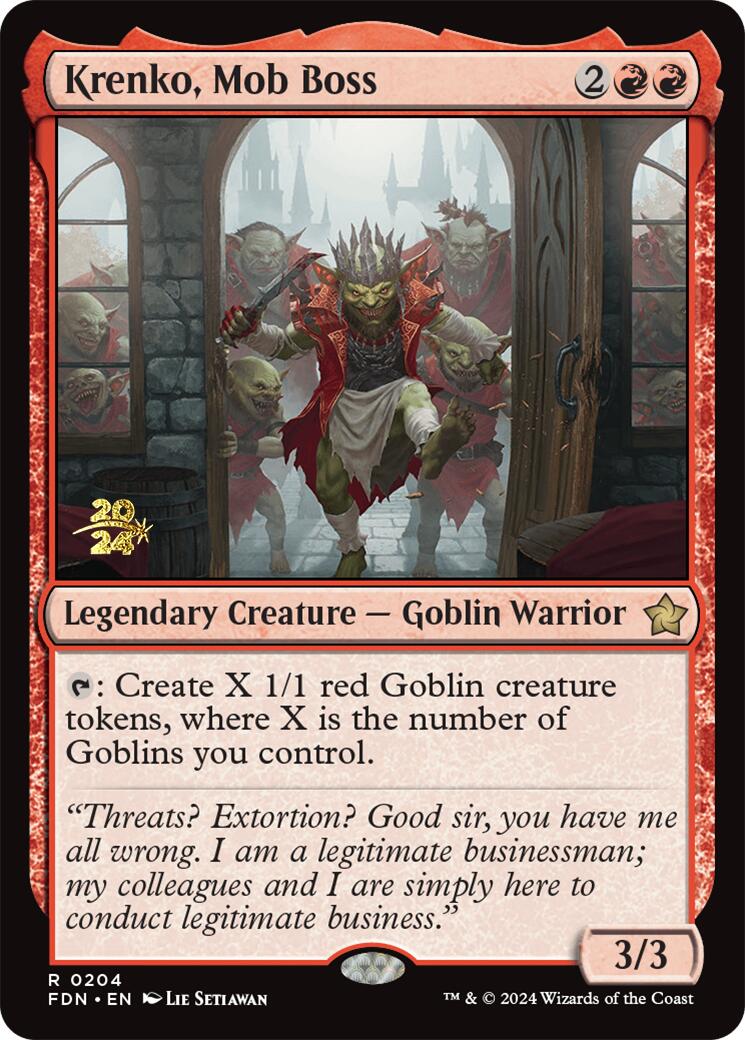 Krenko, Mob Boss [Foundations Prerelease Promos] | Total Play