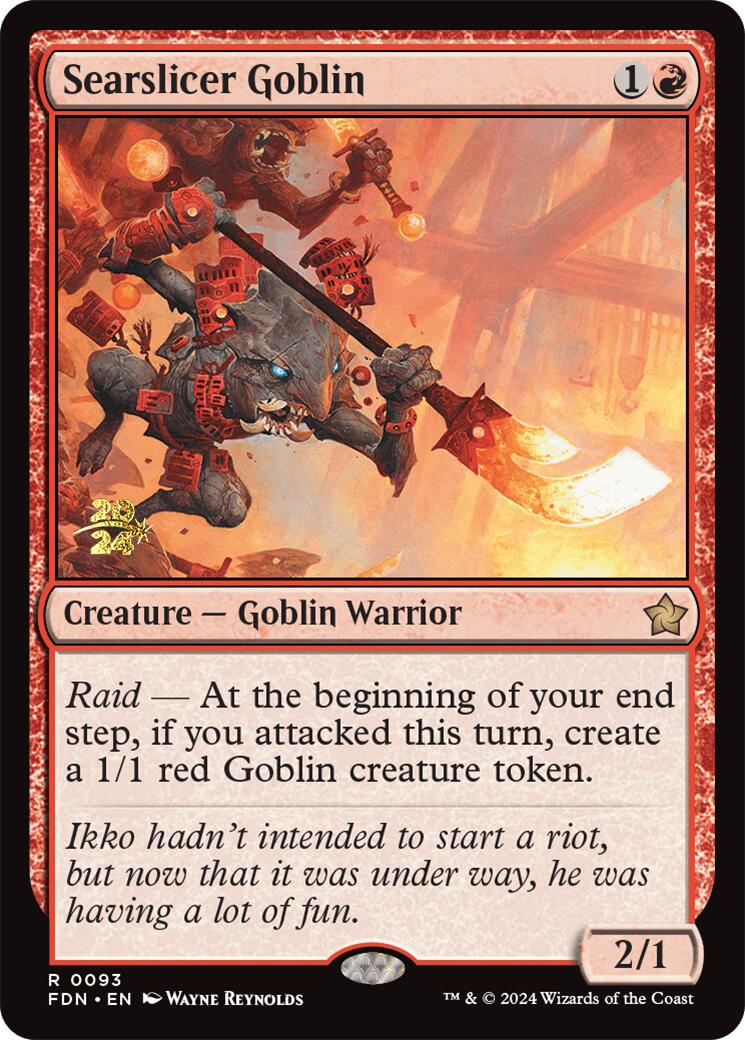 Searslicer Goblin [Foundations Prerelease Promos] | Total Play