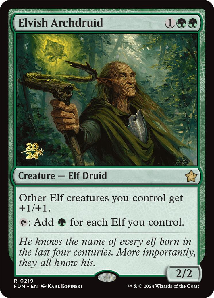 Elvish Archdruid [Foundations Prerelease Promos] | Total Play