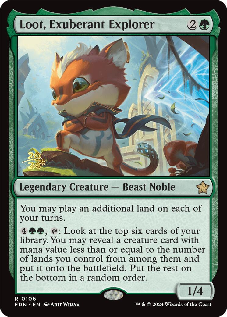 Loot, Exuberant Explorer [Foundations Prerelease Promos] | Total Play