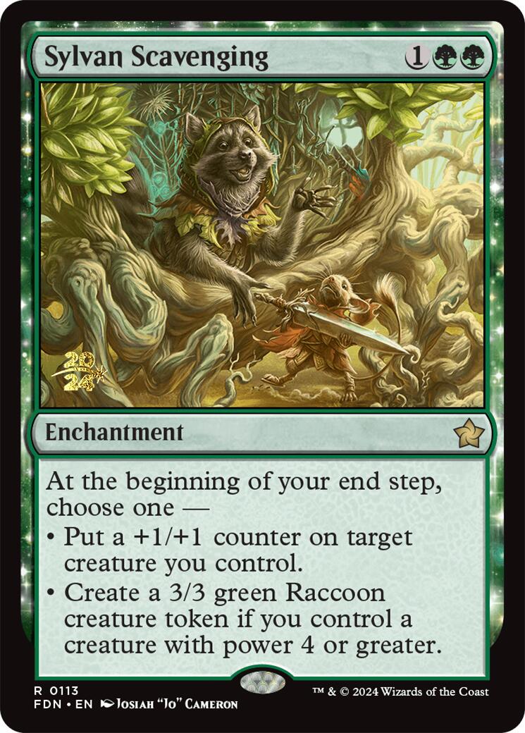 Sylvan Scavenging [Foundations Prerelease Promos] | Total Play