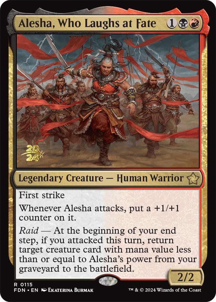 Alesha, Who Laughs at Fate [Foundations Prerelease Promos] | Total Play