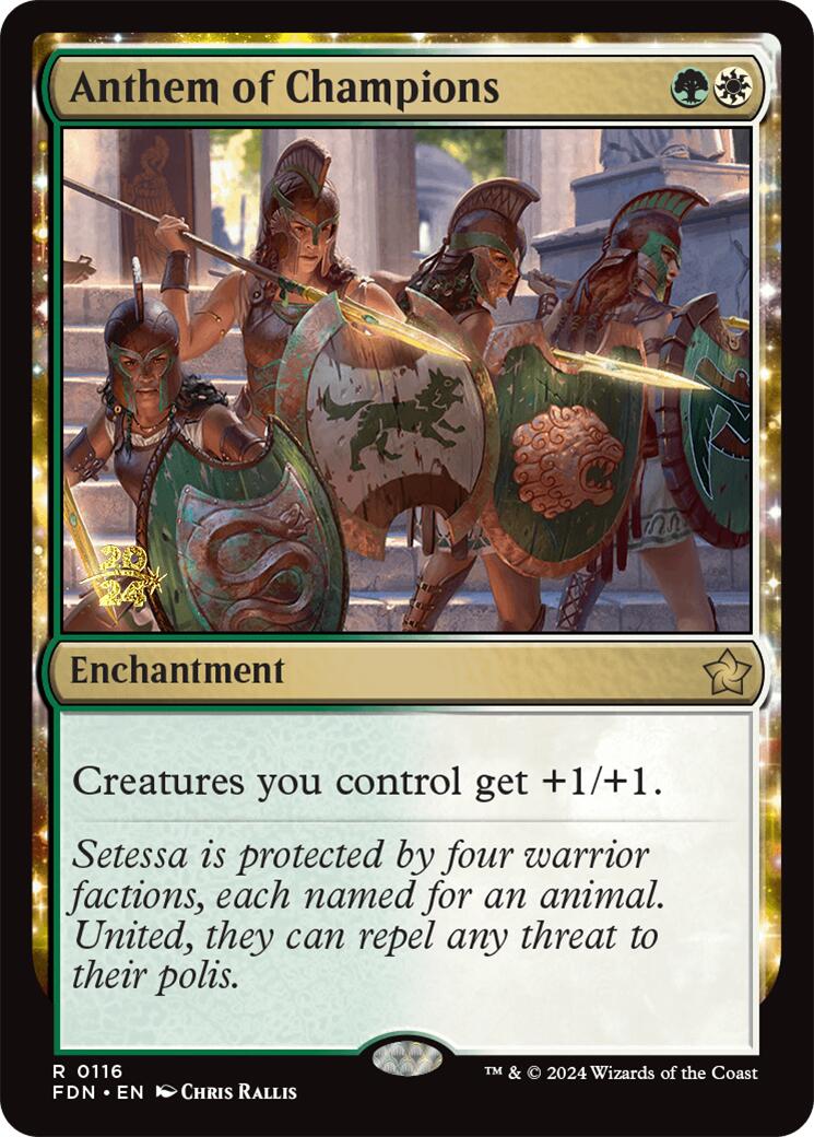 Anthem of Champions [Foundations Prerelease Promos] | Total Play