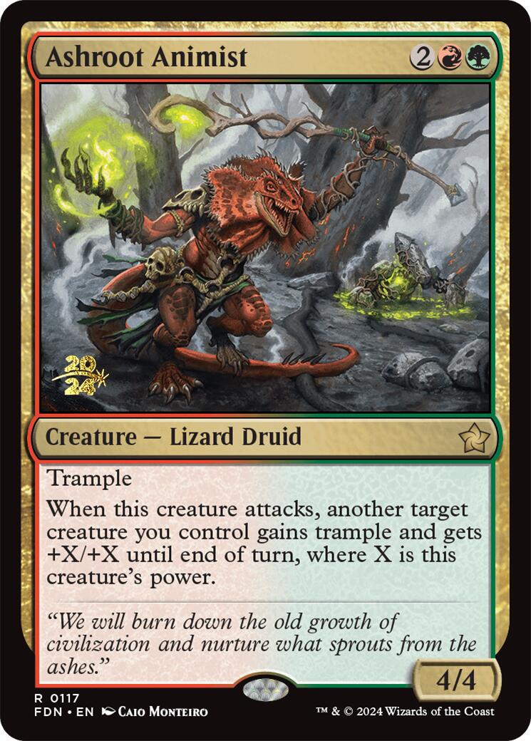 Ashroot Animist [Foundations Prerelease Promos] | Total Play