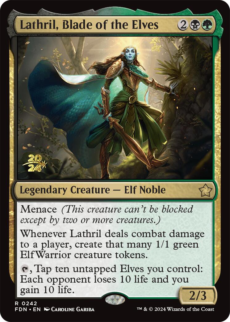 Lathril, Blade of the Elves [Foundations Prerelease Promos] | Total Play