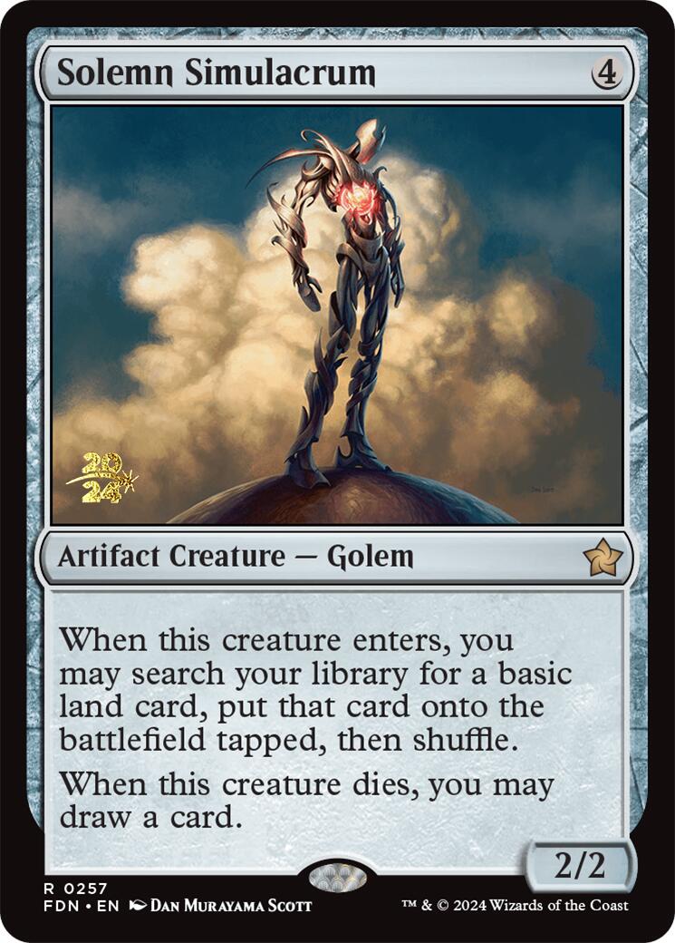 Solemn Simulacrum [Foundations Prerelease Promos] | Total Play