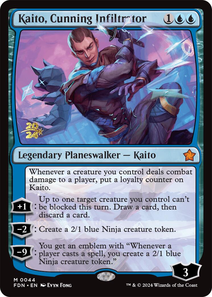 Kaito, Cunning Infiltrator [Foundations Prerelease Promos] | Total Play