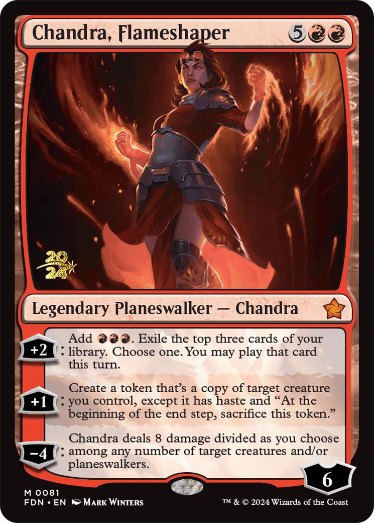 Chandra, Flameshaper [Foundations Prerelease Promos] | Total Play