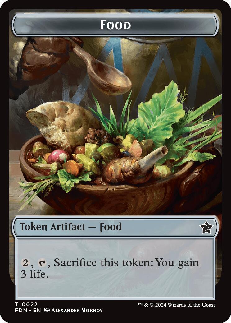 Food // Treasure Double-Sided Token [Foundations Tokens] | Total Play