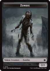 Goblin // Zombie Doubled-Sided Token [Foundations Tokens] | Total Play