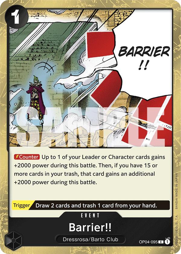 Barrier!! (Jolly Roger Foil) [Premium Booster -The Best-] | Total Play