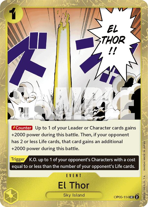 El Thor (Jolly Roger Foil) [Premium Booster -The Best-] | Total Play