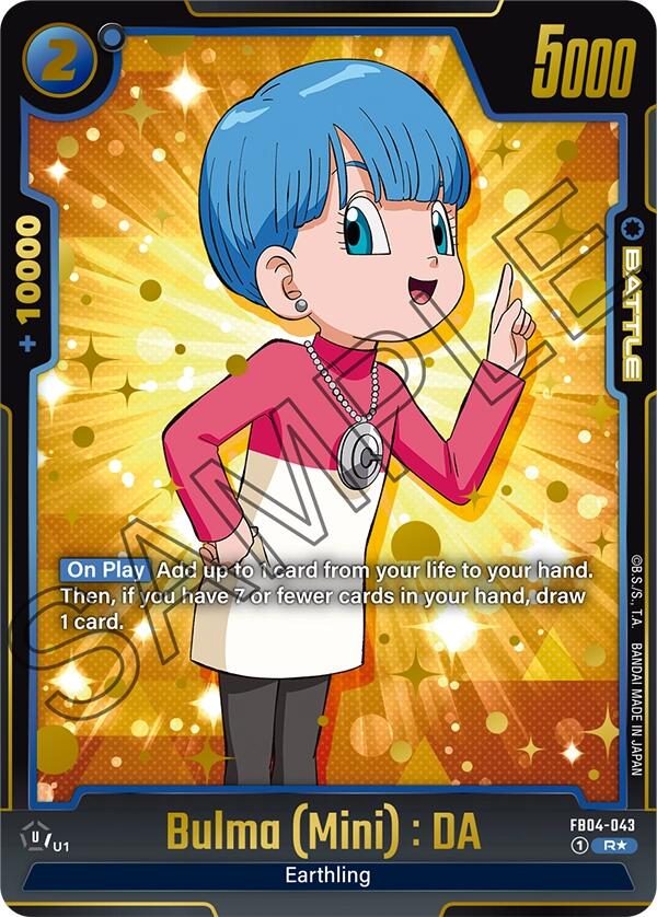 Bulma (Mini) : DA (Alternate Art) [Ultra Limit] | Total Play