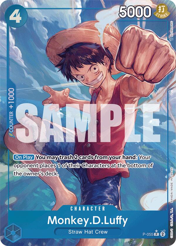 Monkey.D.Luffy (P-055) (Full Art) [Premium Booster -The Best-] | Total Play