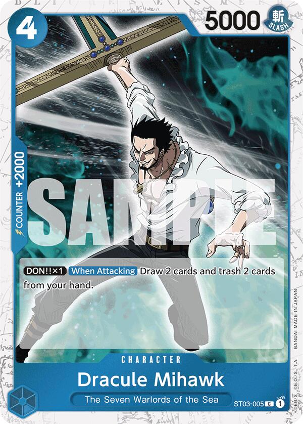 Dracule Mihawk (ST03-005) (Jolly Roger Foil) [Premium Booster -The Best-] | Total Play