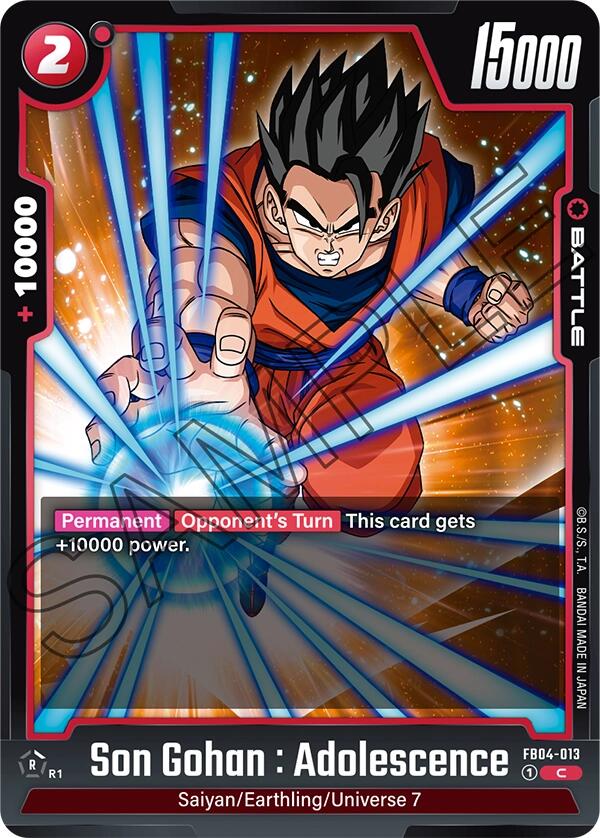 Son Gohan : Adolescence (FB04-013) [Ultra Limit] | Total Play