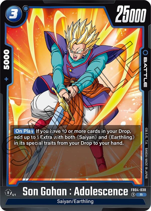 Son Gohan : Adolescence (FB04-038) [Ultra Limit] | Total Play