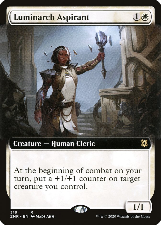 Luminarch Aspirant (Extended Art) [Zendikar Rising] | Total Play