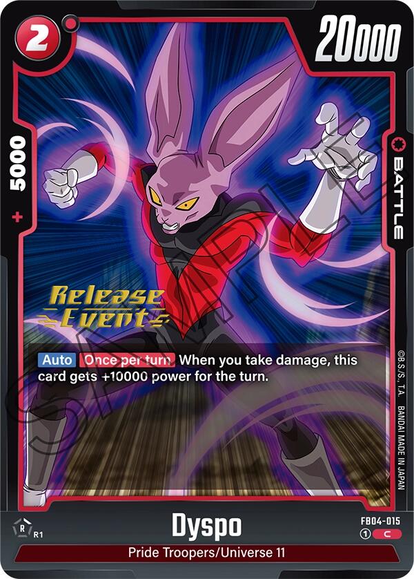Dyspo [Ultra Limit Release Event Cards] | Total Play
