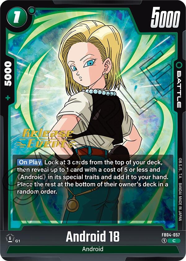 Android 18 [Ultra Limit Release Event Cards] | Total Play