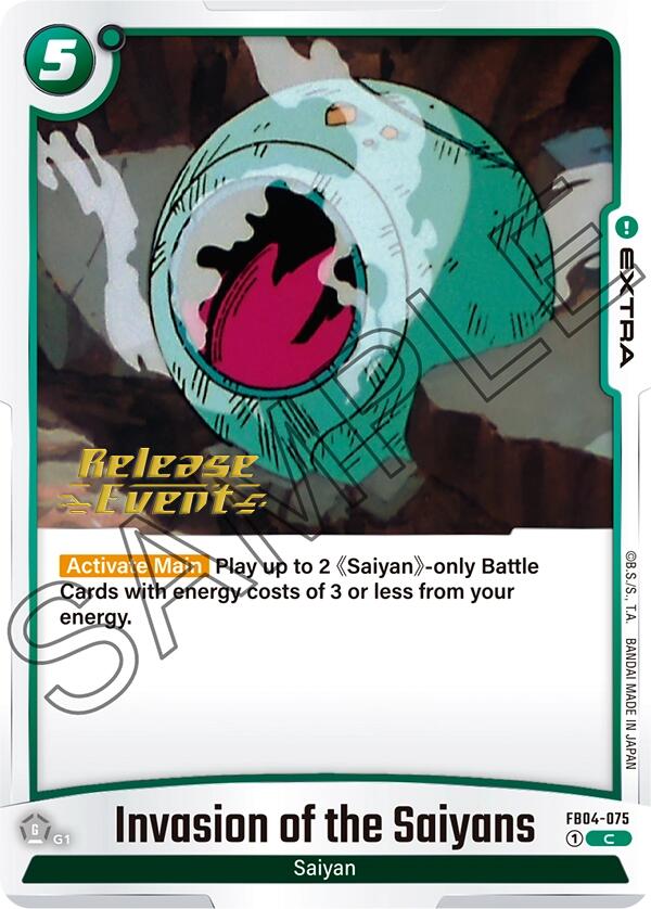 Invasion of the Saiyans [Ultra Limit Release Event Cards] | Total Play