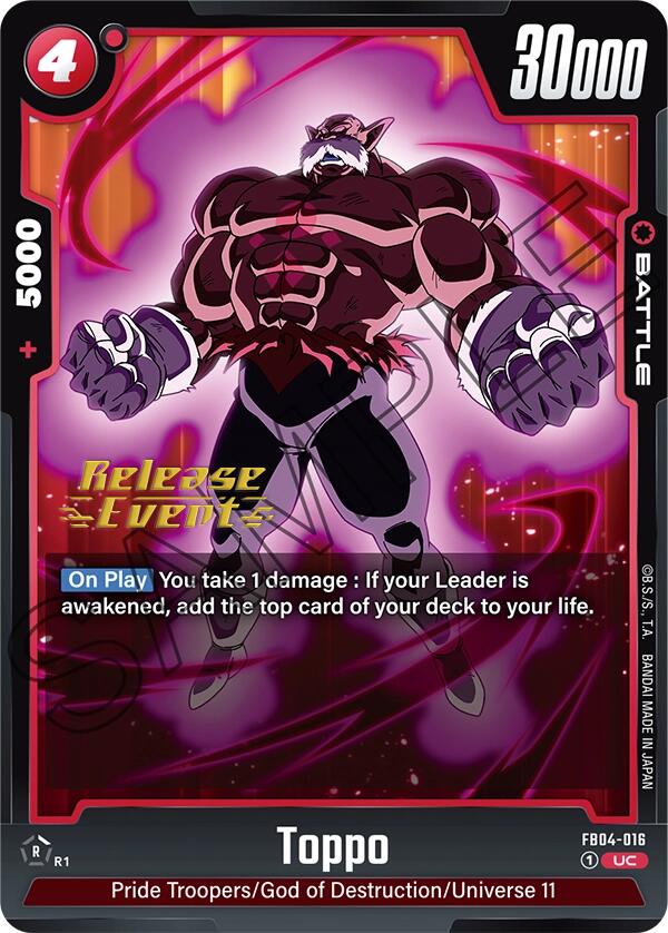 Toppo [Ultra Limit Release Event Cards] | Total Play