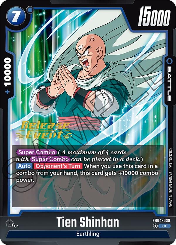 Tien Shinhan (FB04-039) [Ultra Limit Release Event Cards] | Total Play