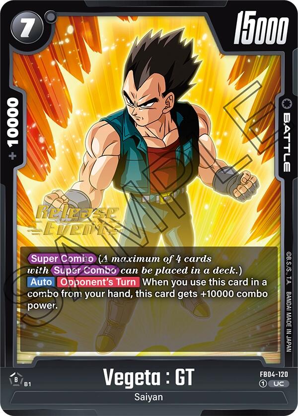 Vegeta : GT [Ultra Limit Release Event Cards] | Total Play