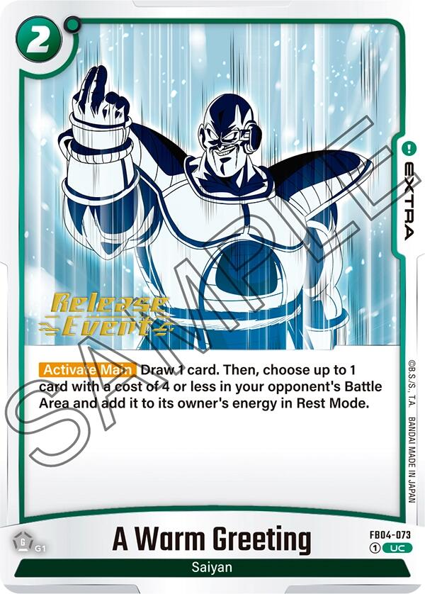 A Warm Greeting [Ultra Limit Release Event Cards] | Total Play