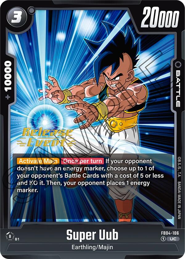 Super Uub [Ultra Limit Release Event Cards] | Total Play