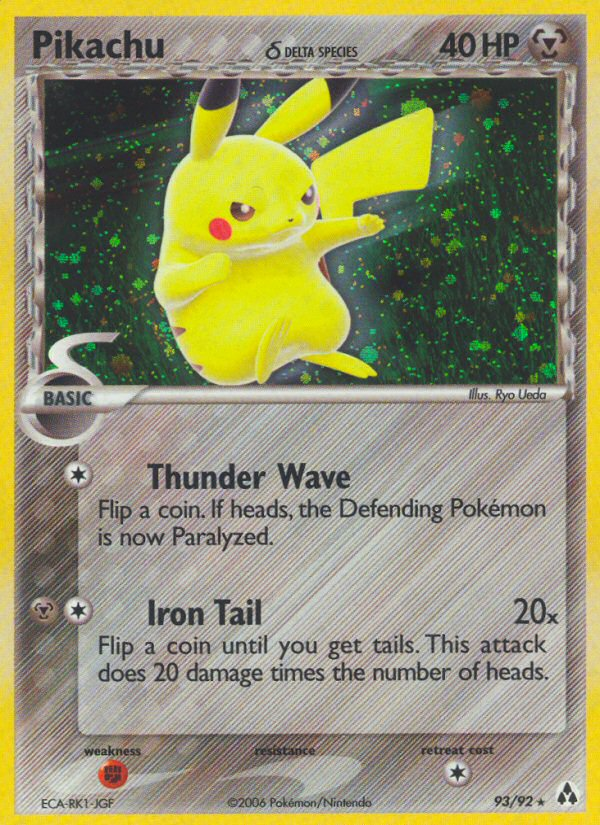 Pikachu (93/92) (Delta Species) [EX: Legend Maker] | Total Play
