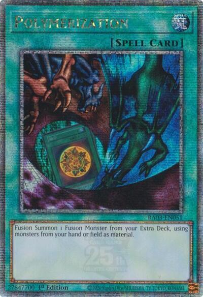 Polymerization (Alternate Art) (Quarter Century Secret Rare) [RA03-EN051] Quarter Century Secret Rare | Total Play