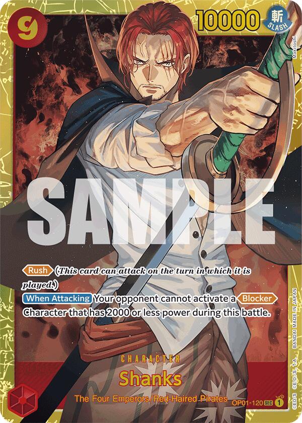 Shanks (OP01-120) (Reprint) [Premium Booster -The Best-] | Total Play