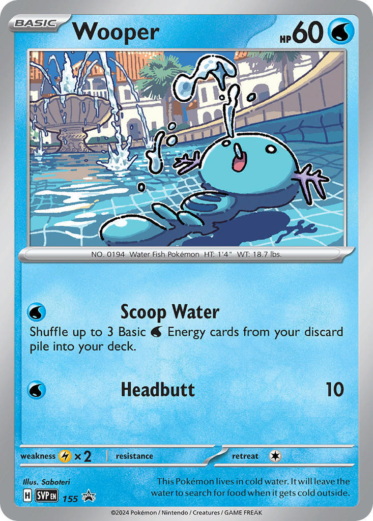 Wooper (155) [Scarlet & Violet: Black Star Promos] | Total Play