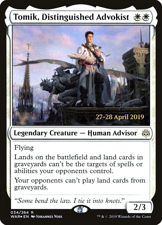 Tomik, Distinguished Advokist [War of the Spark Prerelease Promos] | Total Play