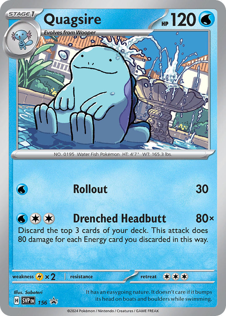 Quagsire (156) [Scarlet & Violet: Black Star Promos] | Total Play